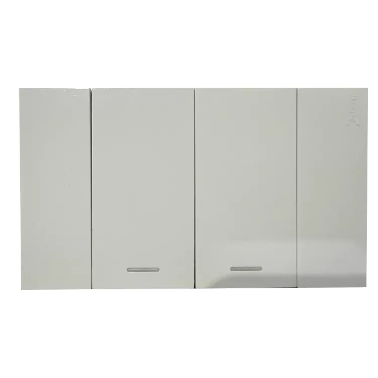 Interruptor de pared de 2 unidades y 1 vía
