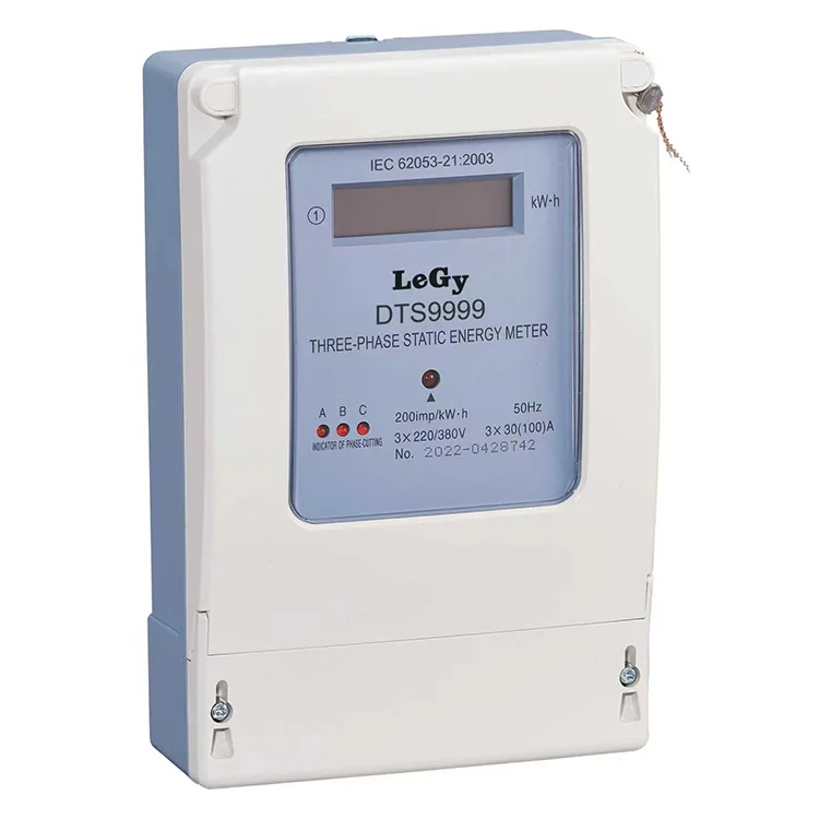Medidor de energía electrónico kWh trifásico